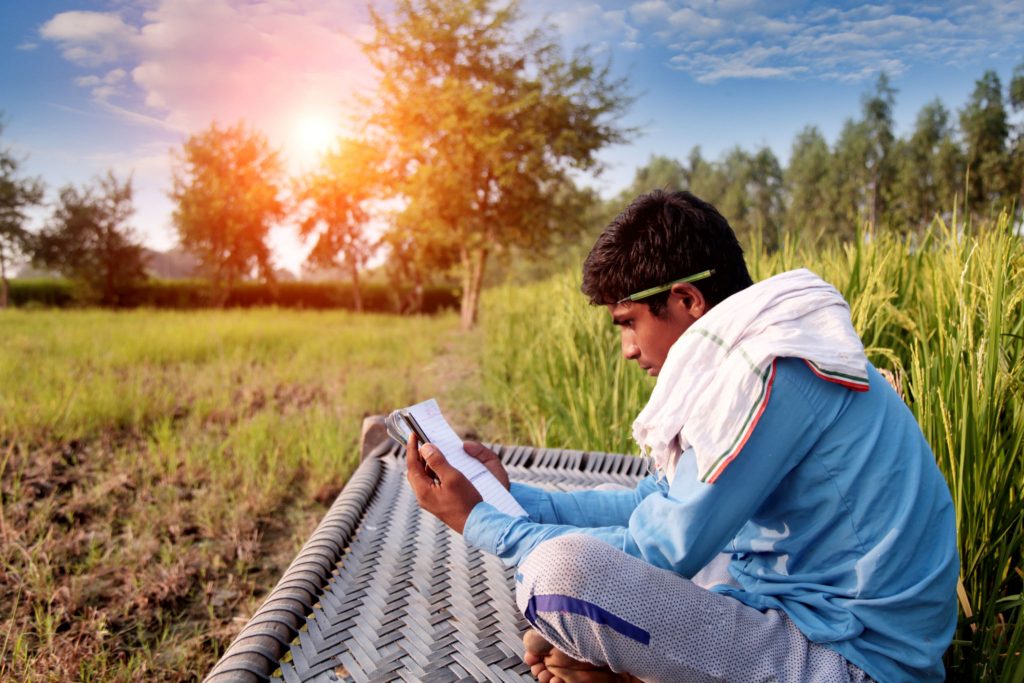 Boy reading